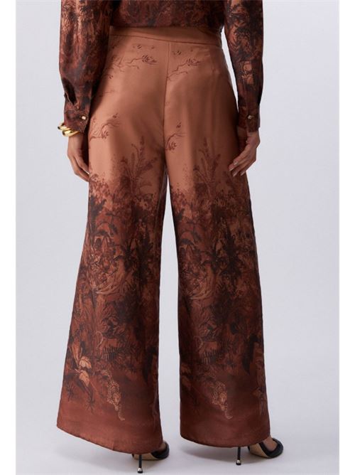 Pantaloni in twill stampato Liu Jo | CA6335TS01A.P9555